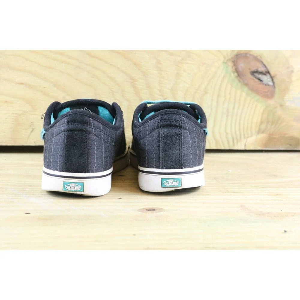 Vans Off The Wall Dustin Dollin Women's 8 Skate Sneakers Blue White pinstripes_5